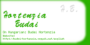 hortenzia budai business card